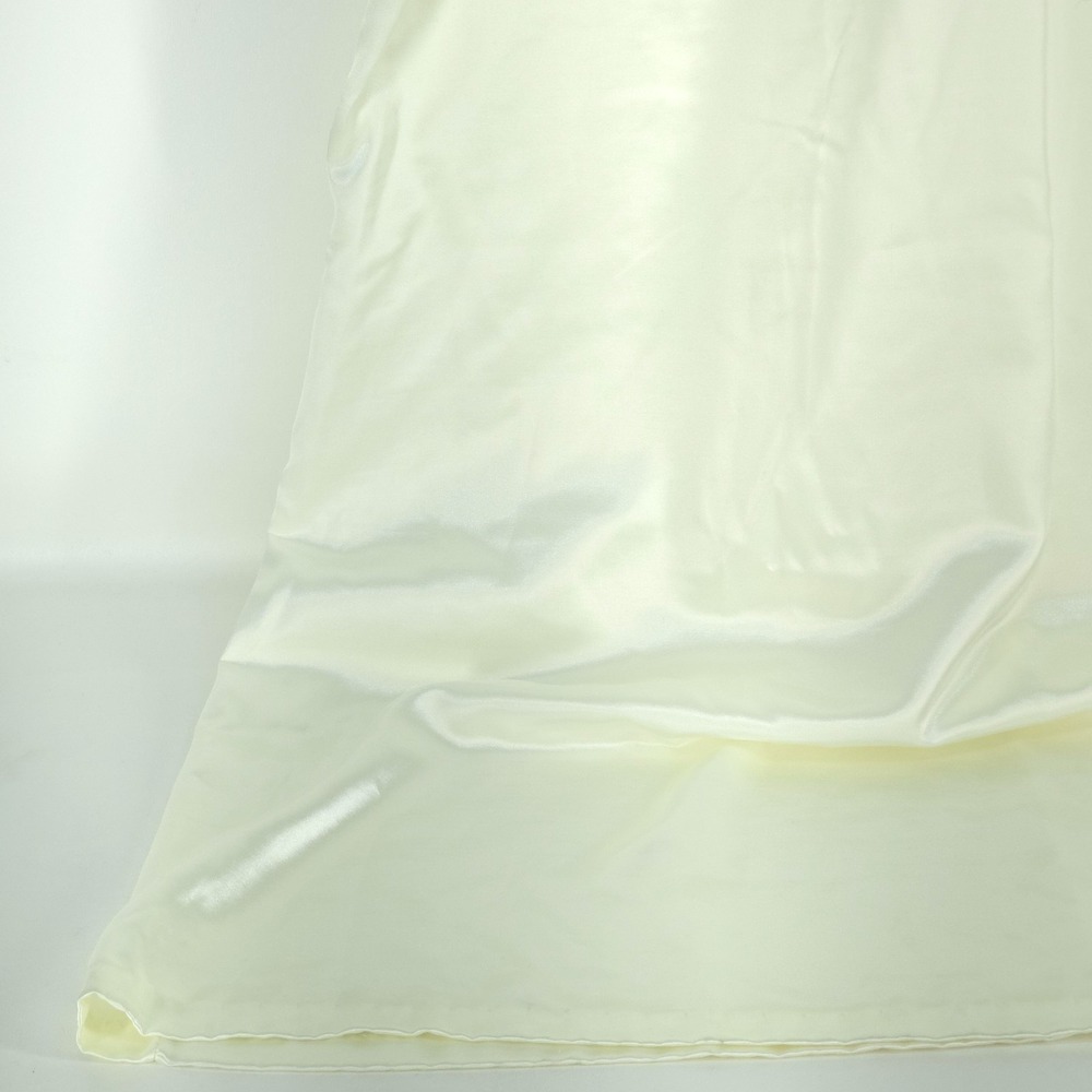 Vintage Llise Stevens Nightgown Womens Medium White Satin Lace Ruffle Cuffs Long - Picture 13 of 16